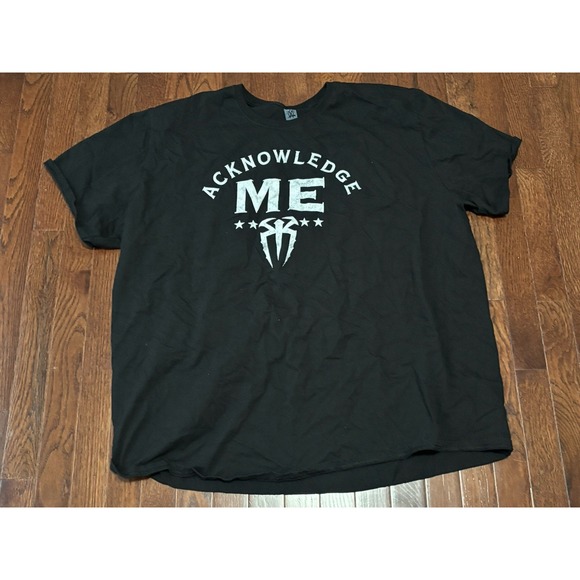 WWE Other - Roman Reigns Acknowledge Me Mens Black T-shirt 4XL